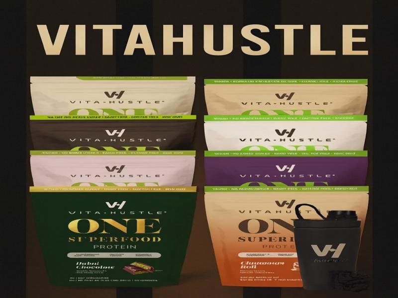 VitaHustle Vegan Protein for Energy Recovery and Active Lifestyle Support